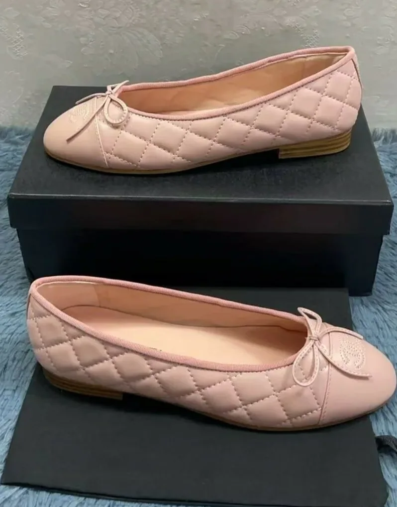 Chanel Light Pink Ballet Flats Chanel Light Pink Ballet Flats