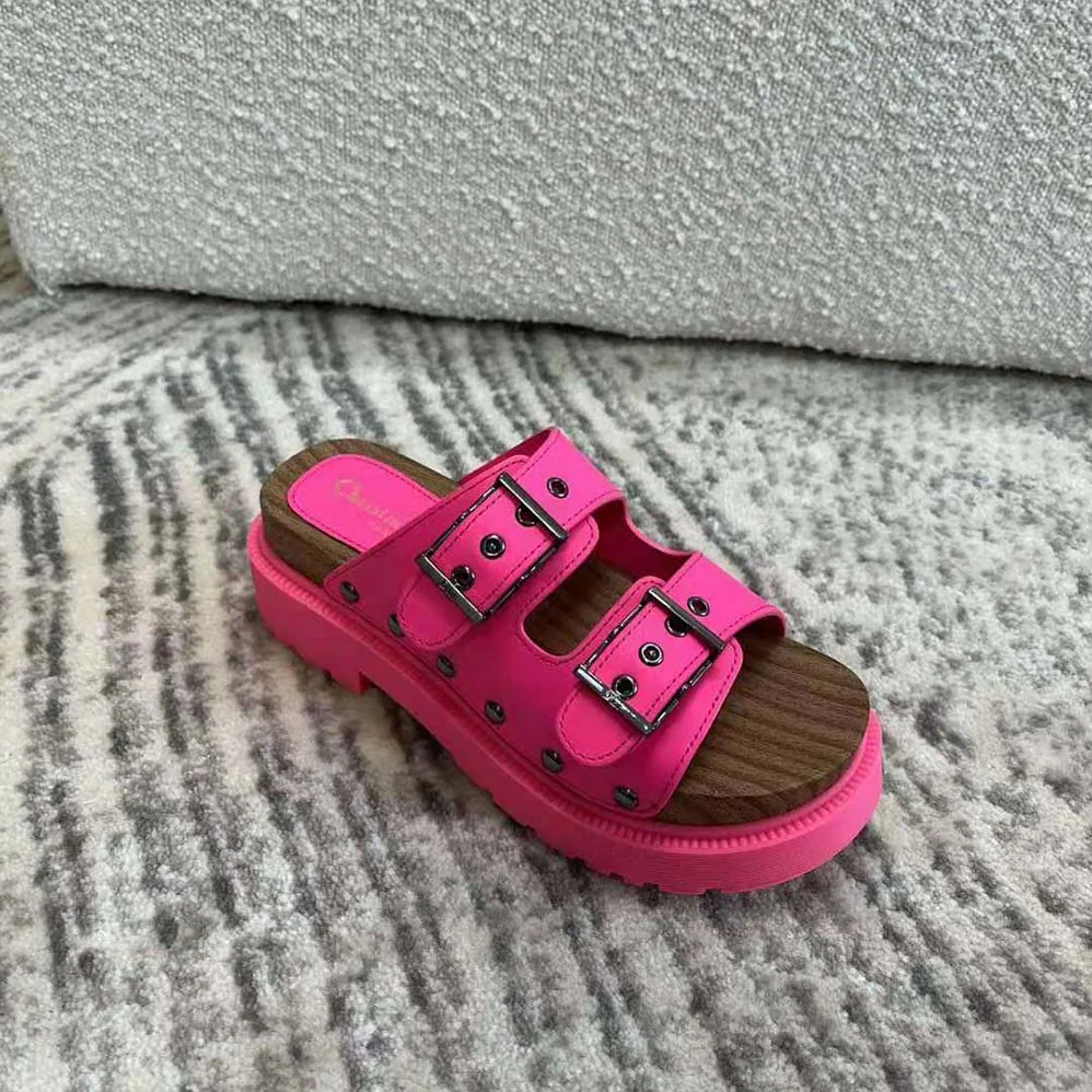 Dior Diorquake Strap Sandal Bright Pink Calfskin for Women
