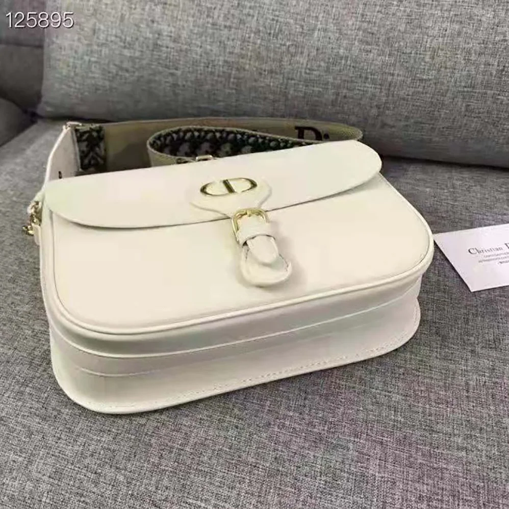 Dior Large Dior Bobby Bag Box Calfskin for Women in White