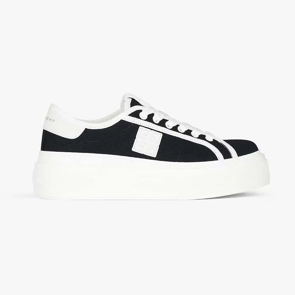 Givenchy City Platform Sneakers in Canvas for Women in Black Givenchy City Platform Sneakers in Canvas for Women in Black