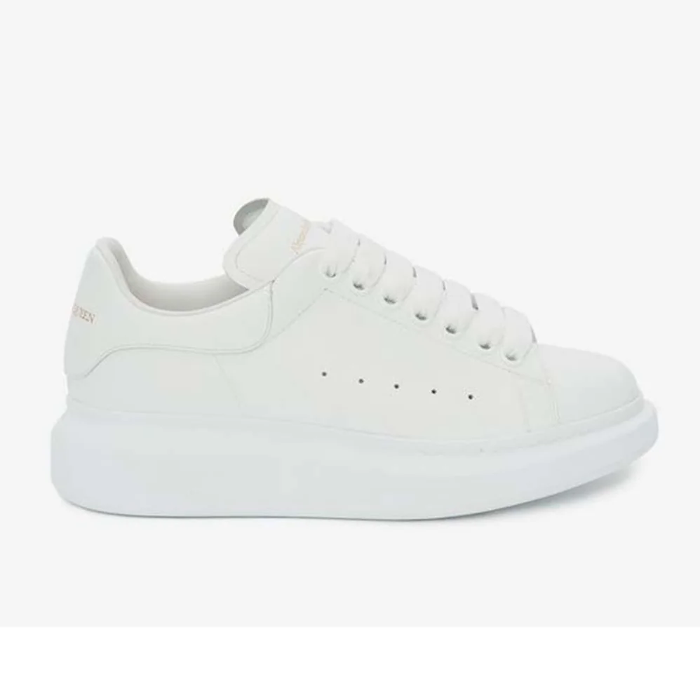 Alexander Mcqueen Shoes Oversized Sneaker White Smooth Calf Leather Lace for Men in Up Sneaker