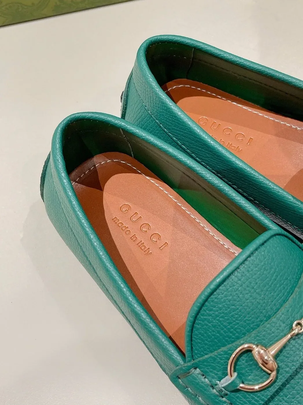 Gucci Horsebit Driver Green for Men