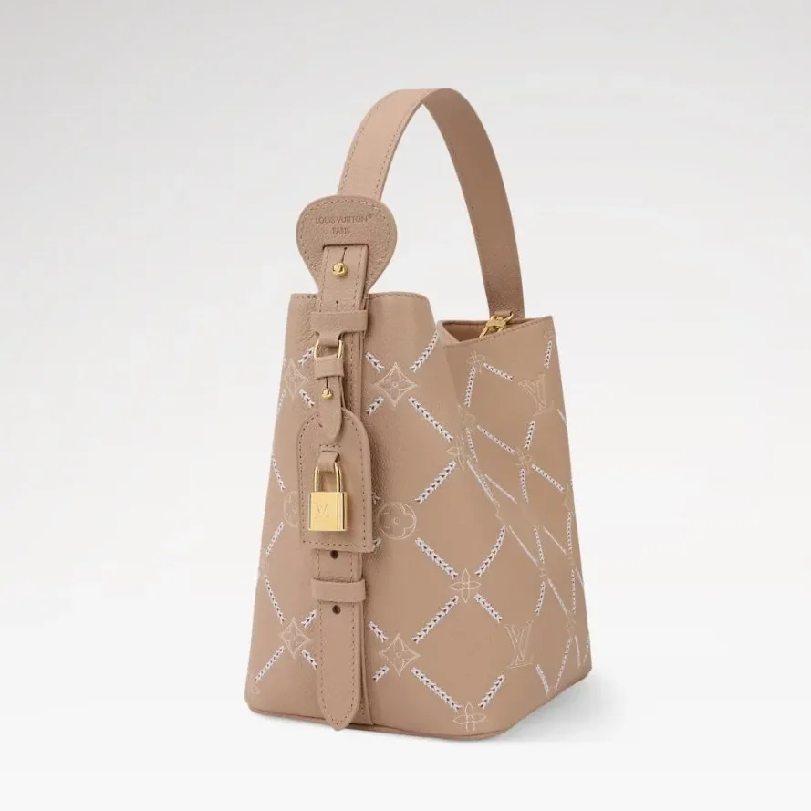 Louis Vuitton All In MM Bucket Bag in Hazelnut Couture Gold Hardware