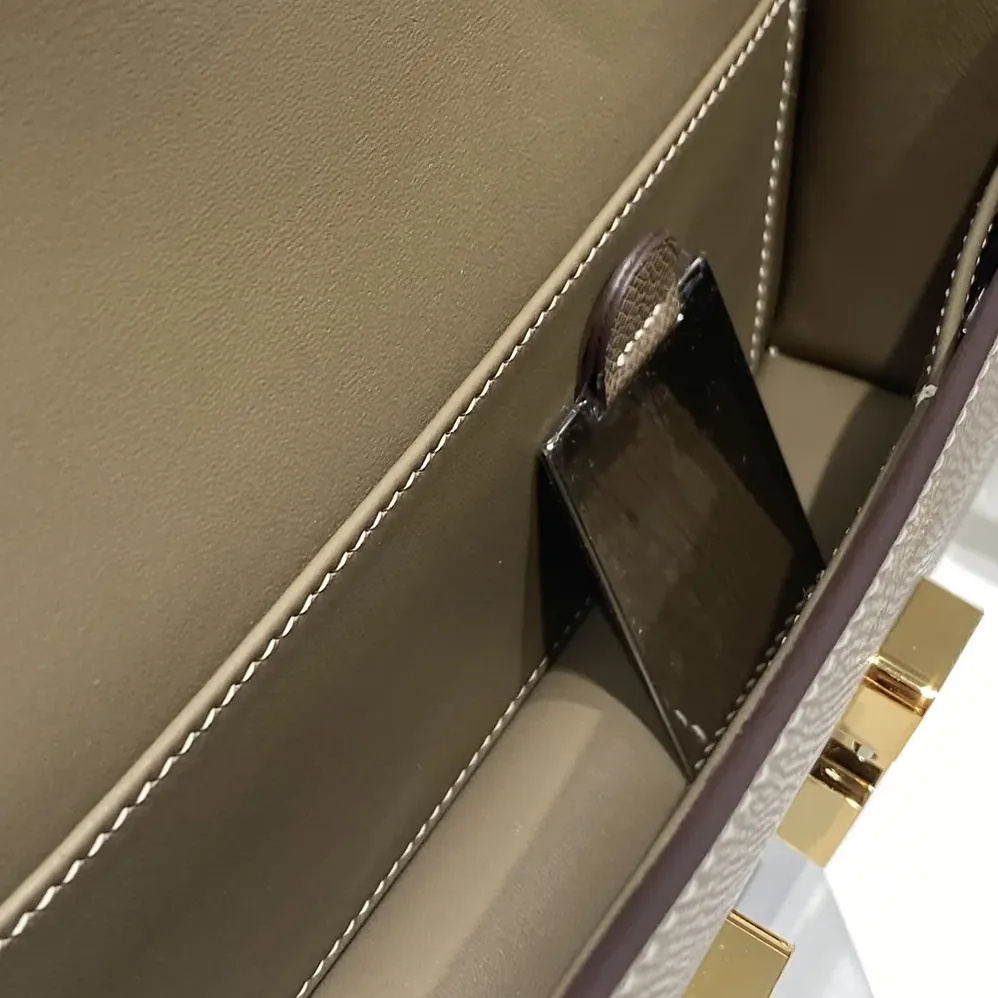 Hermes Constance Elan Epsom Gold for Women in Gray
