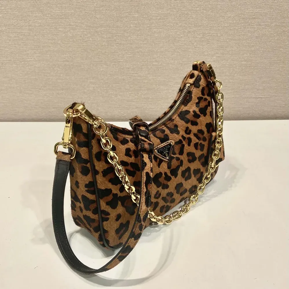 Prada Re-Edition Printed Leather Mini for Women in bag