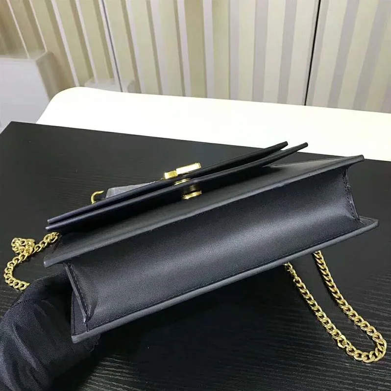 Saint Laurent YSL Sulpice Medium in Smooth Leather for Women in Black