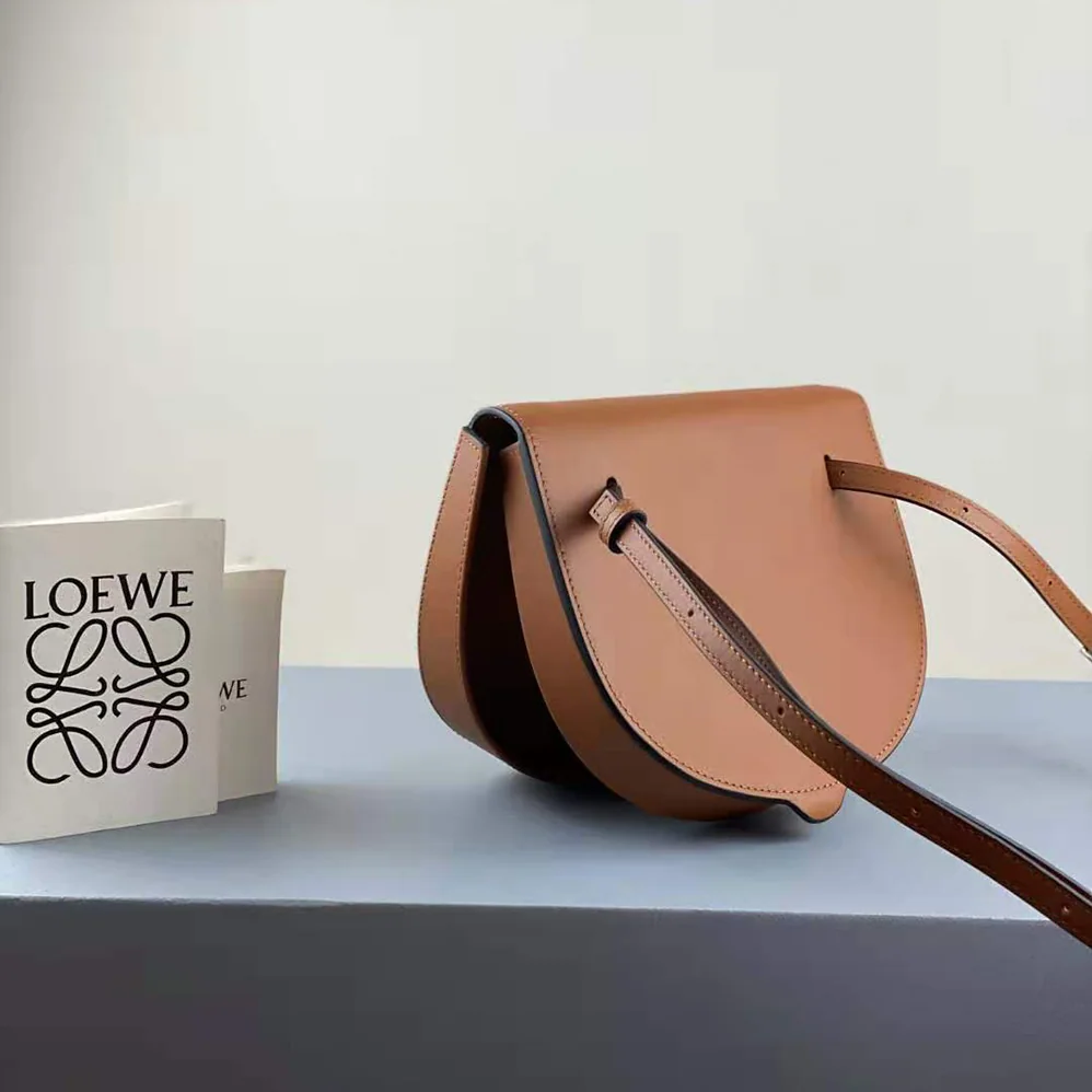 Loewe Heel Bag in Soft Calfskin for Women in Brown Loewe Heel Bag in Soft Calfskin for Women in Brown