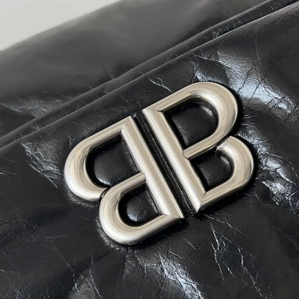 Balenciaga Monaco Large Chain Bag for Women in Black Balenciaga Monaco Large Chain Bag for Women in Black