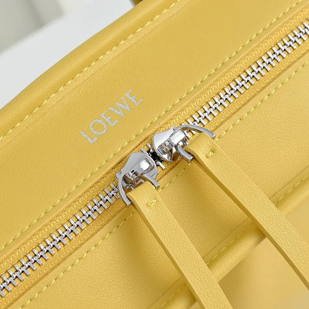 Loewe Large Amazona 180 Bag in Soft Calfskin for Women in Yellow