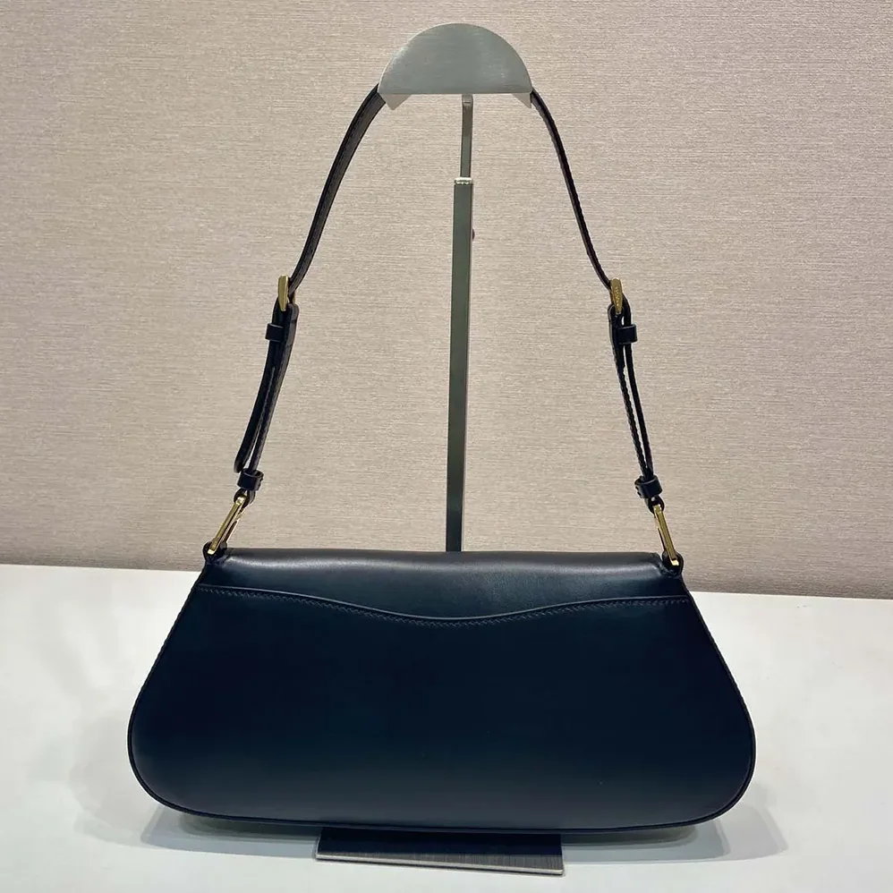 Prada Leather Shoulder Bag for Women in Black