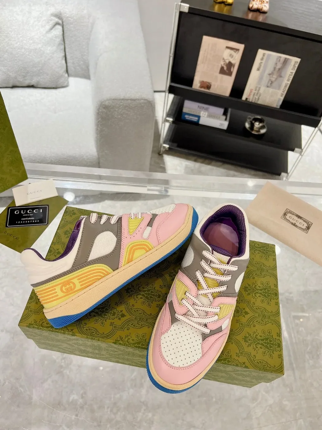 Gucci Basket Sneaker Pink Gucci Basket Sneaker Pink