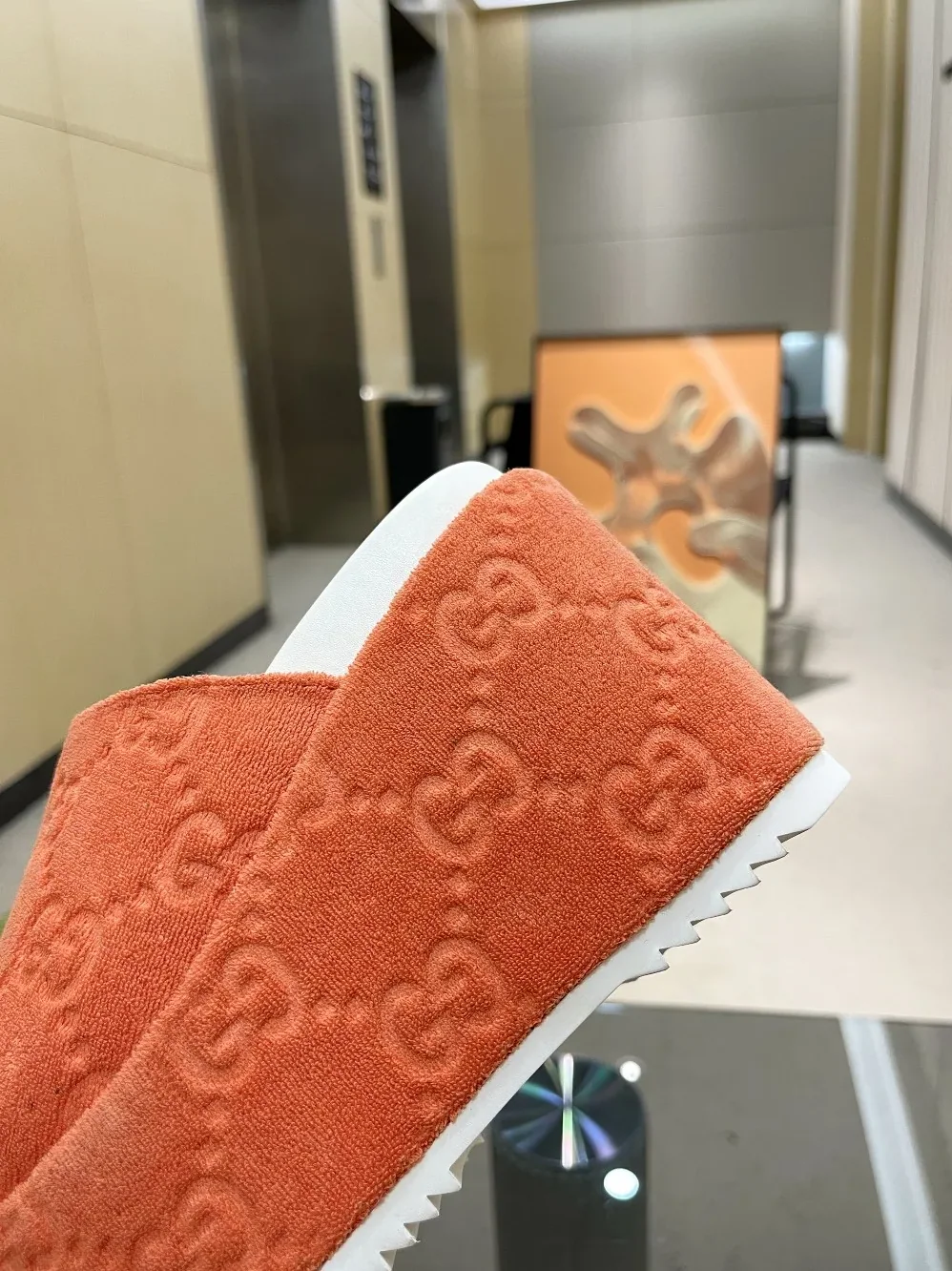Gucci GG Platform Sandal Orange for Women Gucci GG Platform Sandal Orange for Women