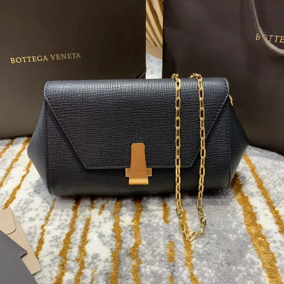 Bottega Veneta Mini Angle Palmellato Bag Black