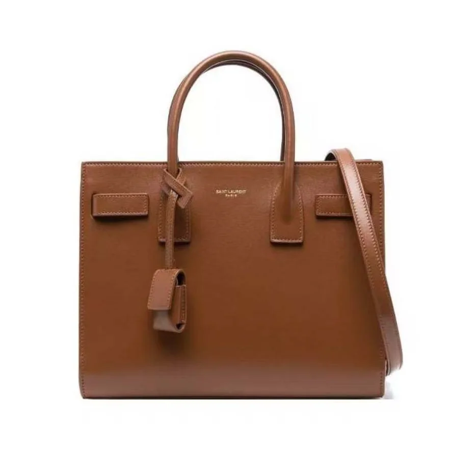 Saint Laurent YSL Sac De Jour in Smooth Leather for Women in Brown