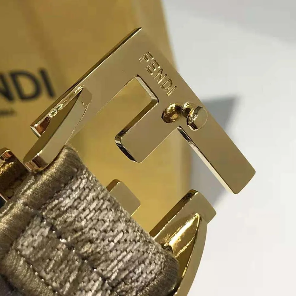 Fendi Brown Fabric Belt for Women