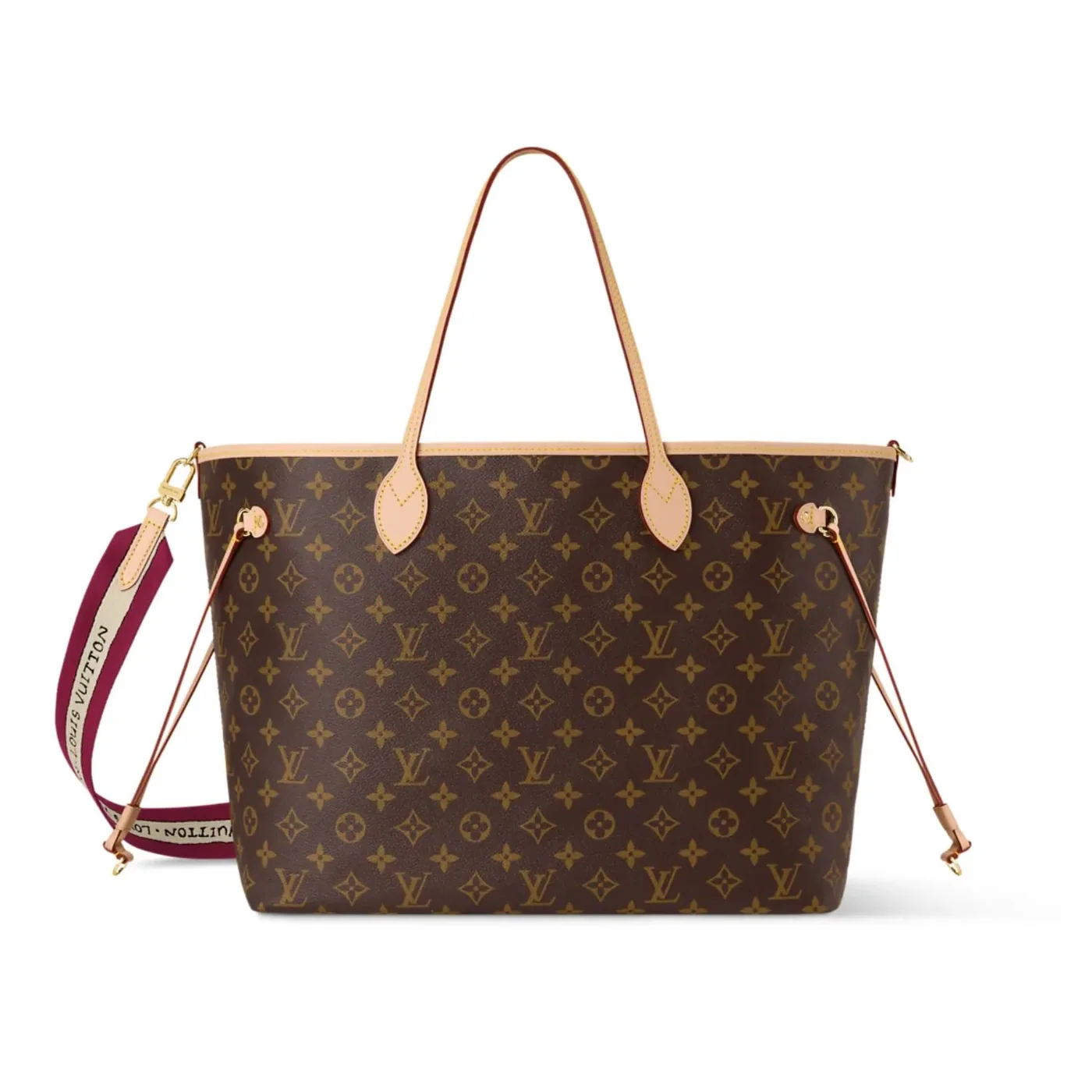 Louis Vuitton Neverfull Inside Out GM Tote Bag in Beige Monogram Gold Hardware