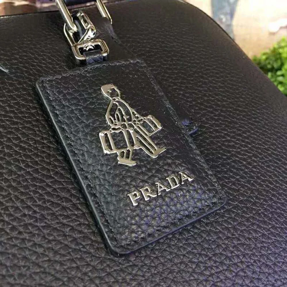 Prada Saffiano Leather Briefcase Bag for Men in Black Prada Saffiano Leather Briefcase Bag for Men in Black