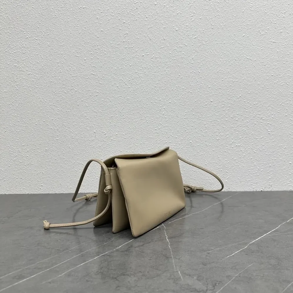 Celine Trio Flap In Smooth Lambskin for Women in Sandy