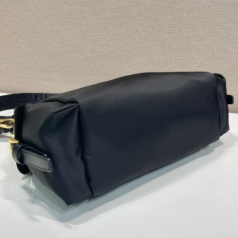 Prada Explore Large Re-Nylon And Leather Bag for Women in Black Prada Explore Large Re-Nylon And Leather Bag for Women in Black