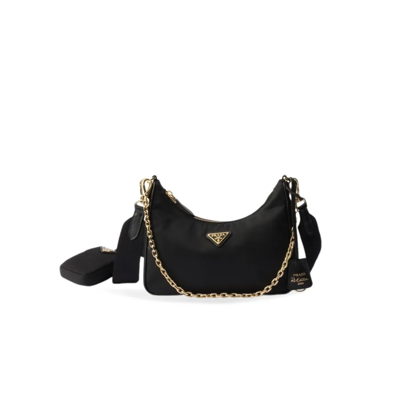 Prada Re- 2005 Re in Nylon Bag Black