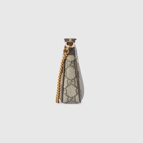 Gucci Ophidia Mini Shoulder Bag in Beige/ Ebony Gold Hardware Gucci Ophidia Mini Shoulder Bag in Beige/ Ebony Gold Hardware