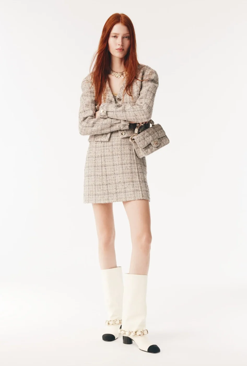 Chanel High Boots White --U3187 Chanel High Boots White --U3187