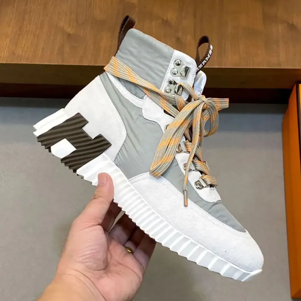 Hermes Klimb Sneaker in Ripstop Fabric and Suede Goatskin for Men
