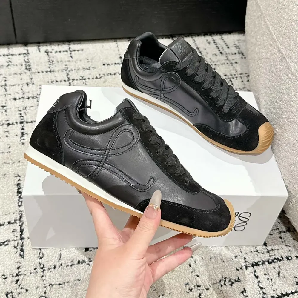 Loewe Ballet Runner 2.0 in Soft Calfskin for Unisex in Black Loewe Ballet Runner 2.0 in Soft Calfskin for Unisex in Black