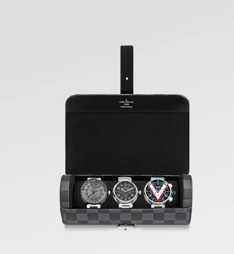 Watch Case Grey Damier