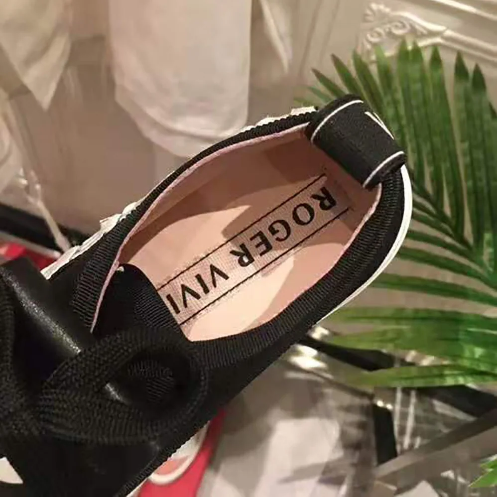 Roger Vivier Call Me Vivier Patch Sneakers for Women in Black
