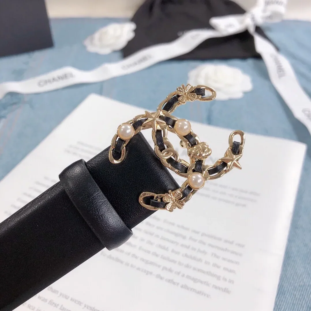 Chanel Belt With Double C Buckle Black Gold Toned Hardware for Women Chanel Belt With Double C Buckle Black Gold Toned Hardware for Women
