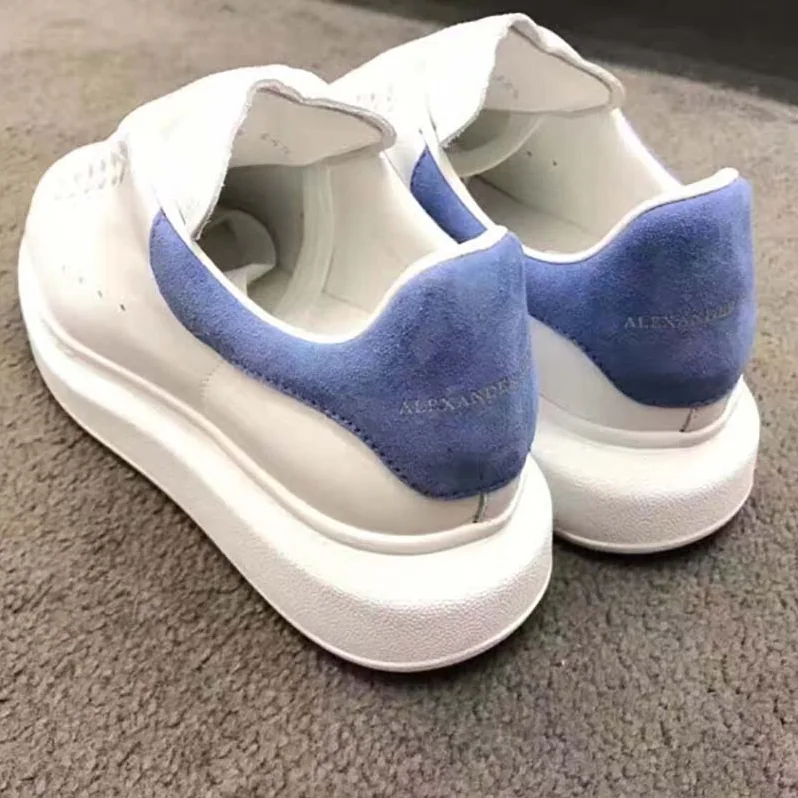 Alexander McQueen Oversized Sneaker Shoes for Women in Navy Blue Alexander McQueen Oversized Sneaker Shoes for Women in Navy Blue