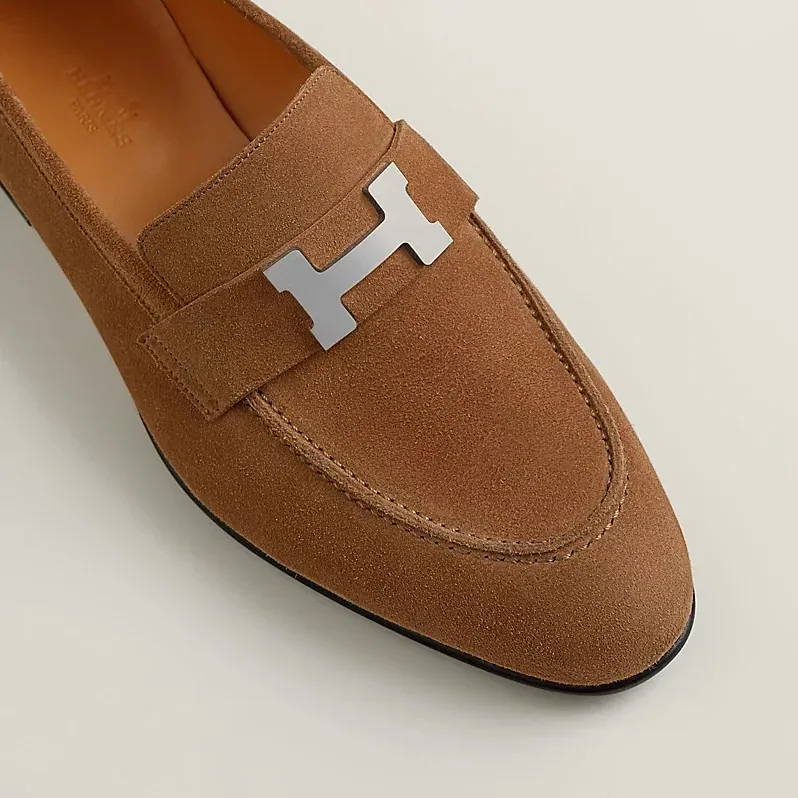 Hermes Paris Loafers Brun Fume