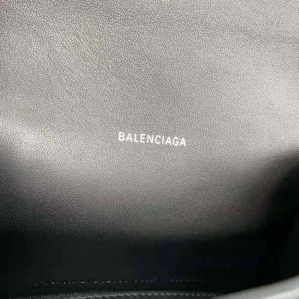 Balenciaga Hourglass XS Top Handle Bag for Women in Black Balenciaga Hourglass XS Top Handle Bag for Women in Black