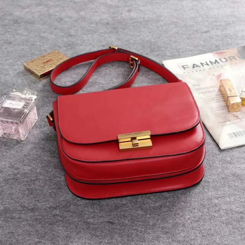Saint Laurent YSL Betty Satchel in Smooth Leather for Women in Red Saint Laurent YSL Betty Satchel in Smooth Leather for Women in Red