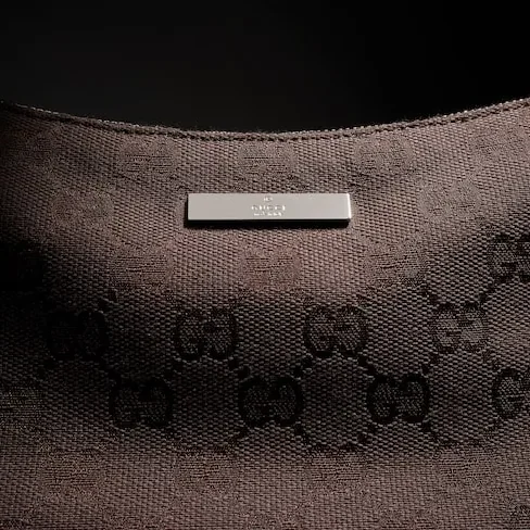 Gucci Lady Lunetta Small Shoulder Bag in Dark Brown Palladium Hardware Gucci Lady Lunetta Small Shoulder Bag in Dark Brown Palladium Hardware