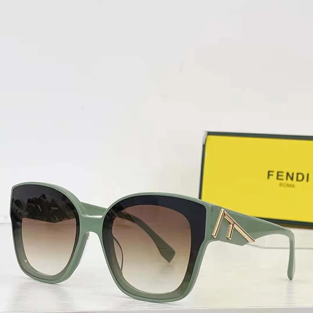 Fendi Square Fendi First Mint Green Acetate Sunglasses for Women Fendi Square Fendi First Mint Green Acetate Sunglasses for Women