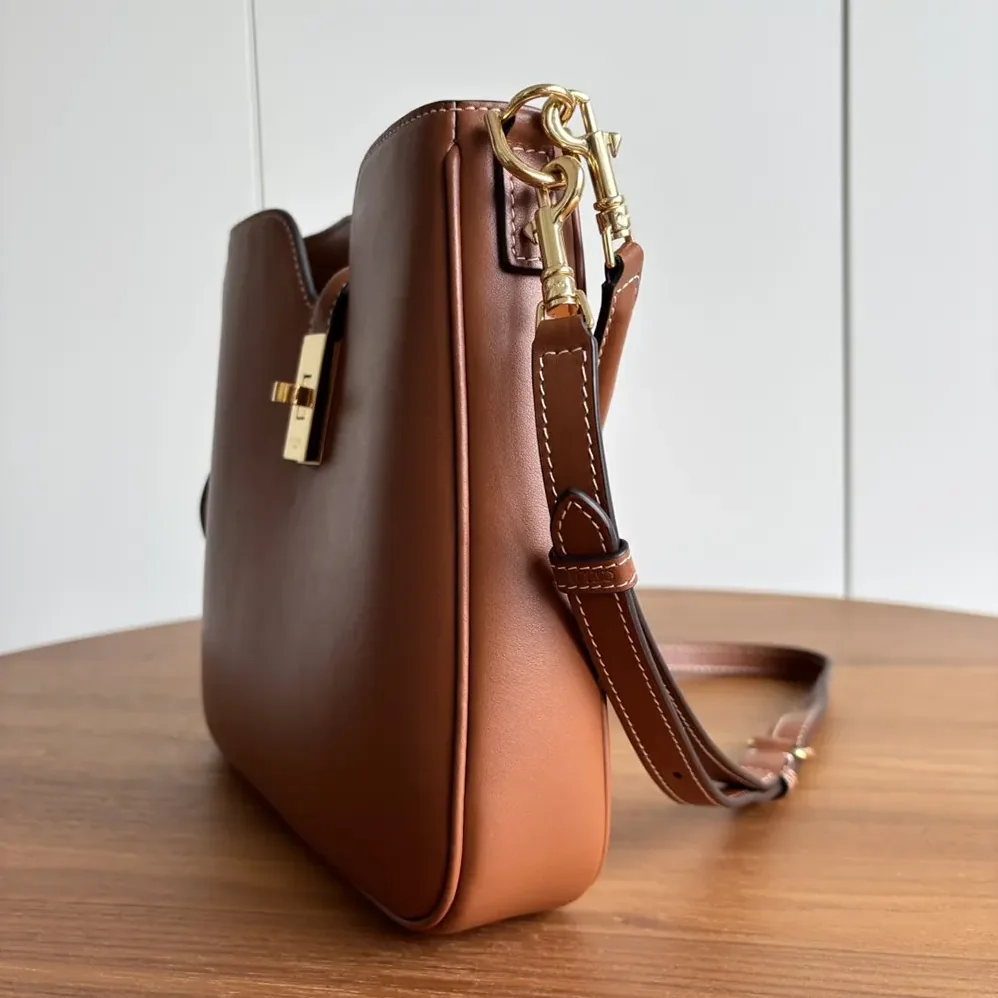 Celine Small Camille 16 Soft Bag in Smooth Calfskin for Women in Brown Celine Small Camille 16 Soft Bag in Smooth Calfskin for Women in Brown