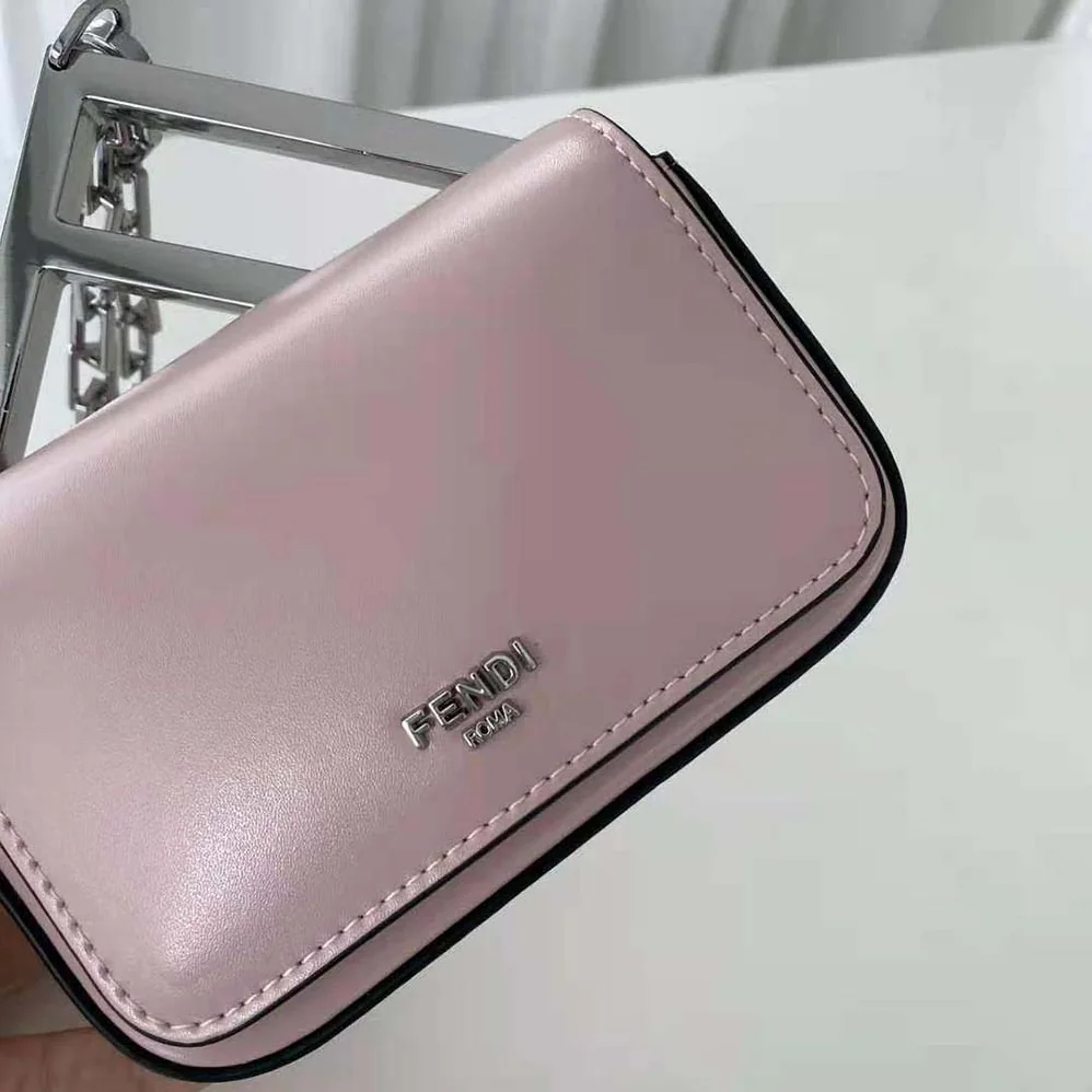 Fendi Nano Bag F Pink Leather Mini for Women in Bag
