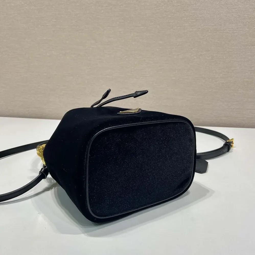 Prada Velvet Mini-bag with Nappa Leather Details for Women