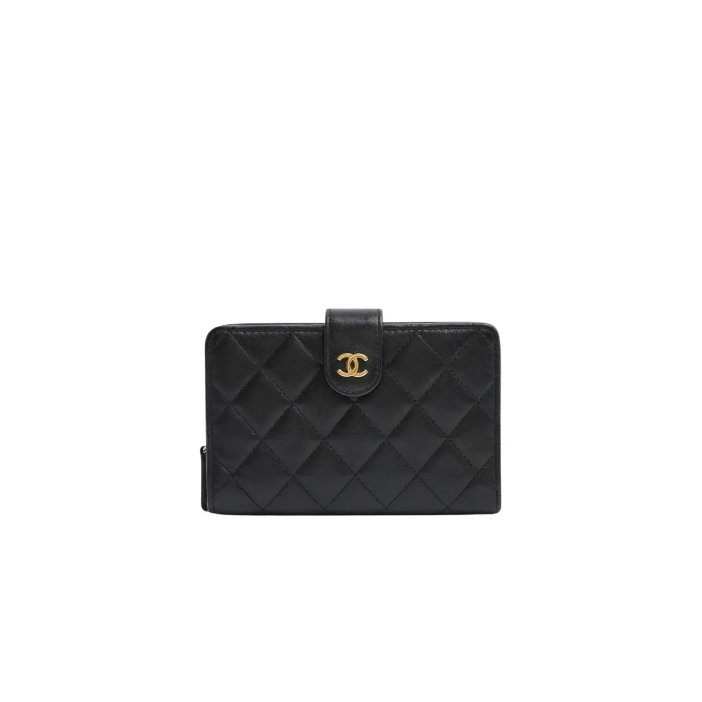 Chanel CC Lambskin Wallet Gold Hardware Black / Chanel CC Lambskin Wallet Gold Hardware Black /