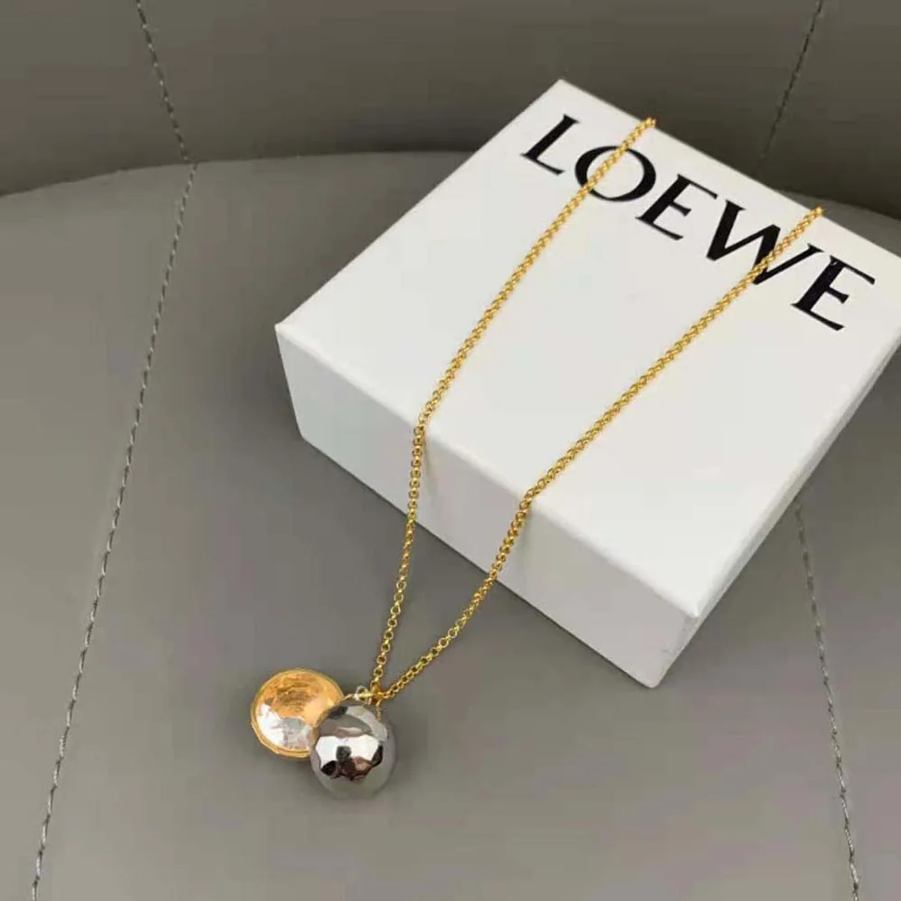 Loewe Sphere Pendant in Crystal and Metal for Women Loewe Sphere Pendant in Crystal and Metal for Women