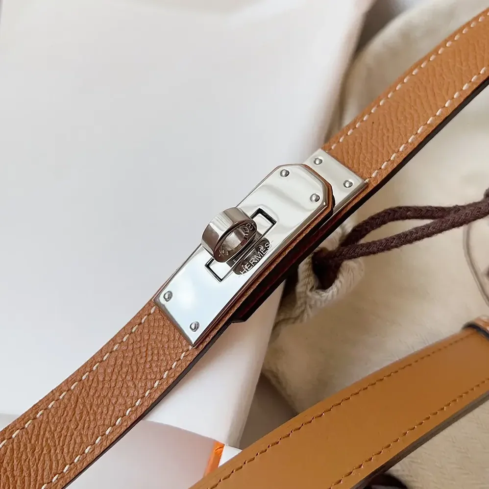 Hermes Kelly 18 Belt for Women in Brown