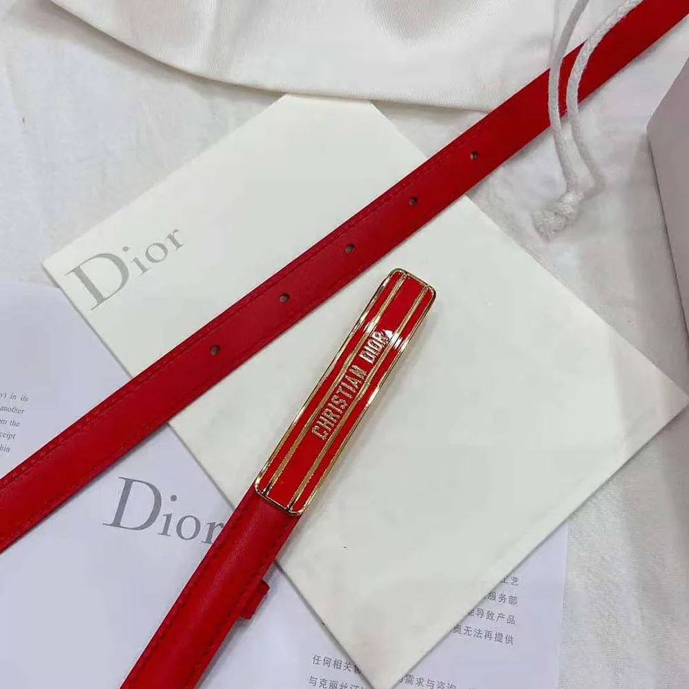 Dior Dior-id Belt Raspberry Smooth Calfskin 15 MM for Women Dior Dior-id Belt Raspberry Smooth Calfskin 15 MM for Women
