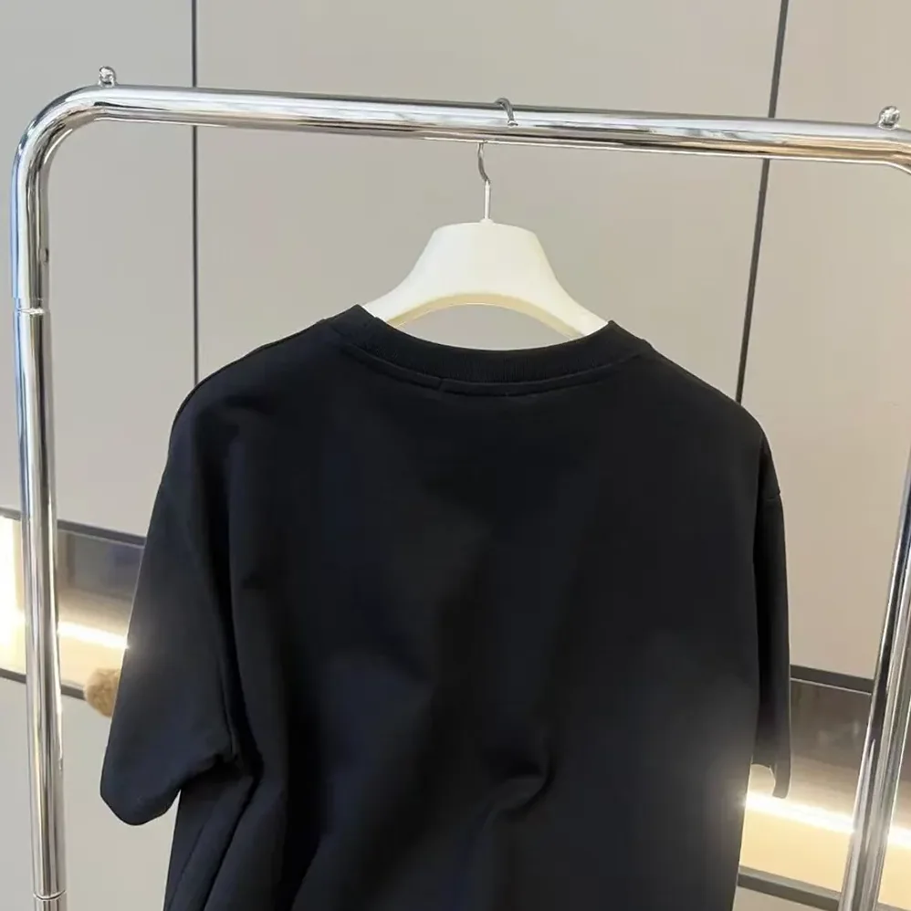 Dior CD Icon T-Shirt Regular Fit Black Cotton Jersey for Men Dior CD Icon T-Shirt Regular Fit Black Cotton Jersey for Men