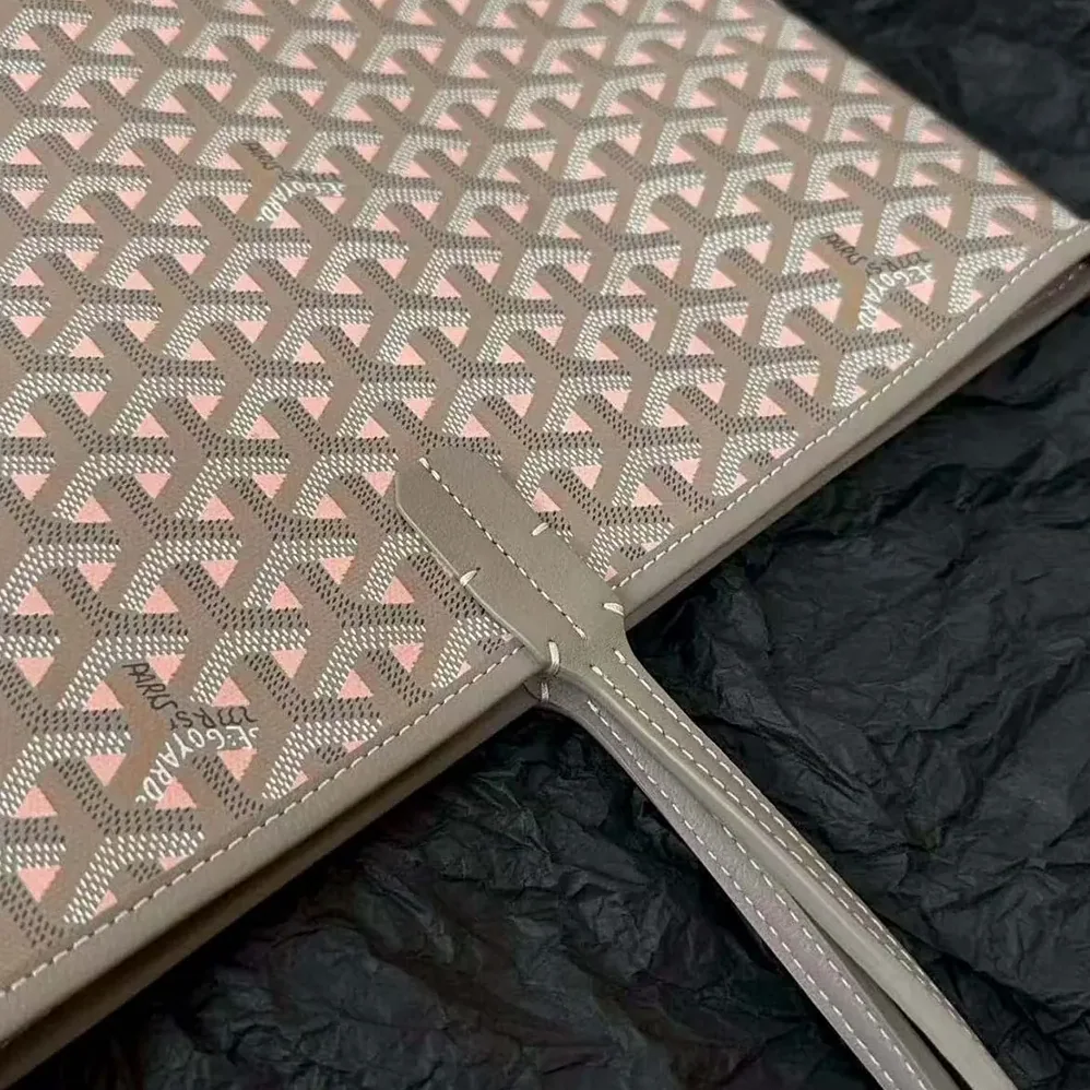 Goyard Saint Louis GM Bag for Women in Grey/Pink