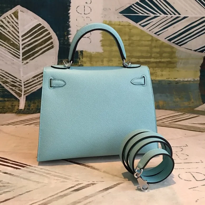 Hermes Kelly Light Yellow Silver Toned Hardware / Hermes Kelly Light Yellow Silver Toned Hardware /