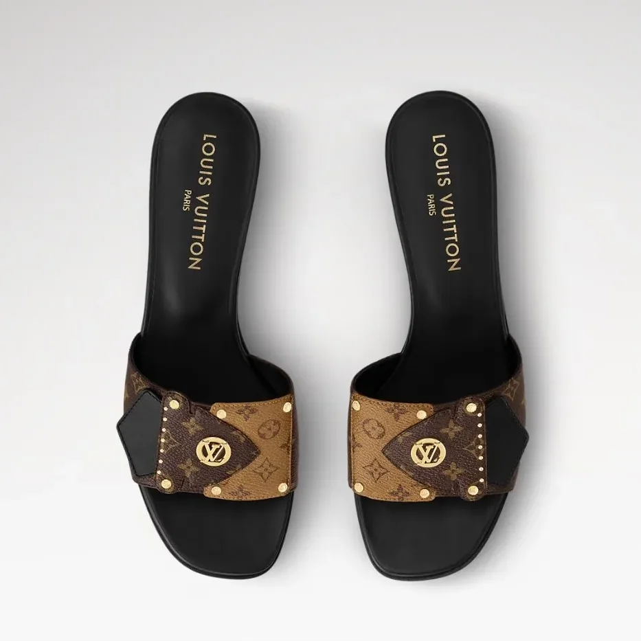 Louis Vuitton LV Frame Mule Black 1AD5A6 Louis Vuitton LV Frame Mule Black 1AD5A6