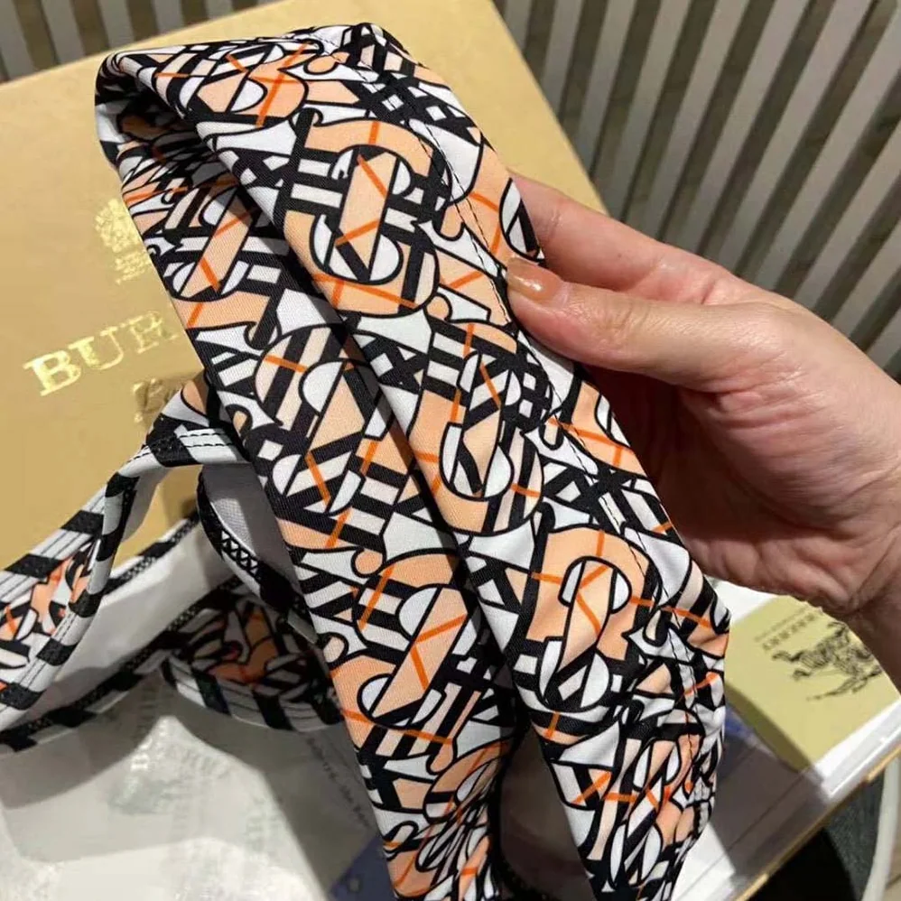 Burberry Monogram Print Stretch Nylon Bikini for Women
