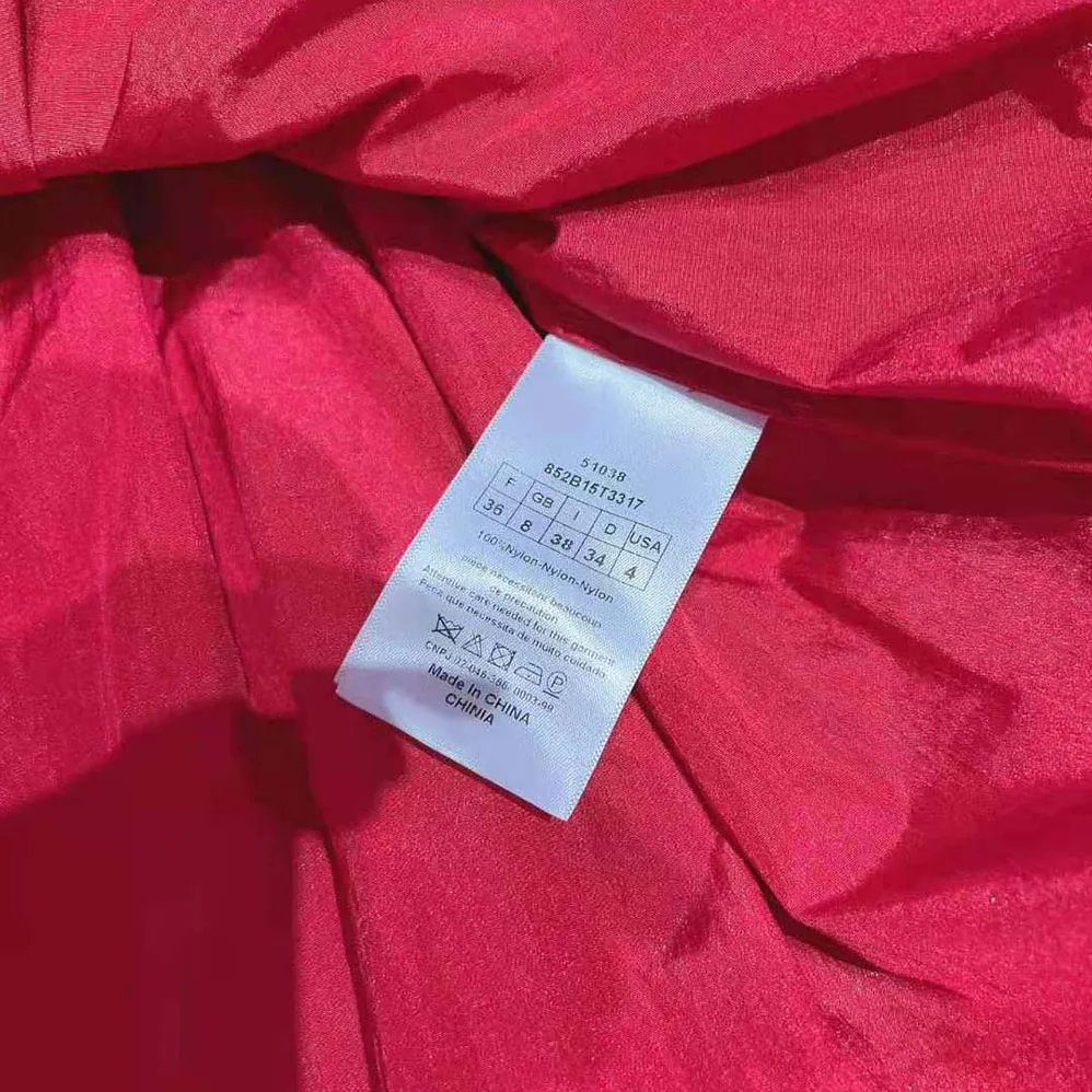 Dior Off-the-Shoulder Smocked Top Scarlet Red Silk Taffeta for Women